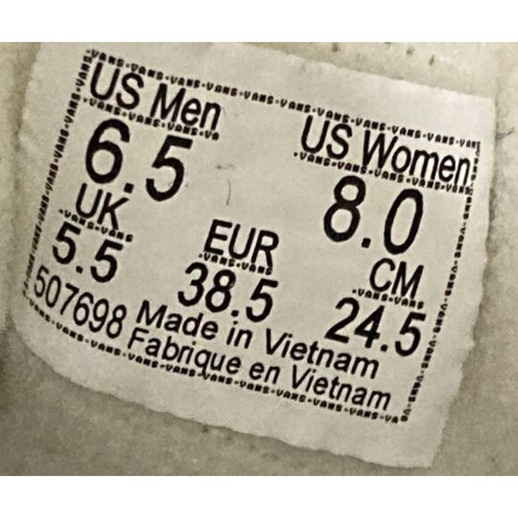 Vans 507698 unisex  Size W8 M6.5 Aztec Pattern Canvas hi-top skate Sneakers - Picture 7 of 7